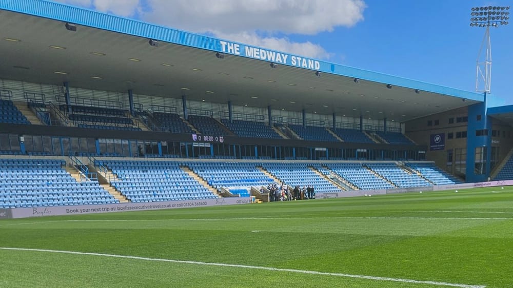 Priestfield Medway Stand 2 Haydn Lawrance