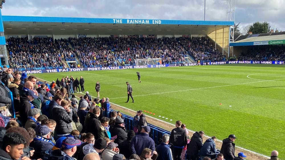 Priestfield rainham end matchday 1