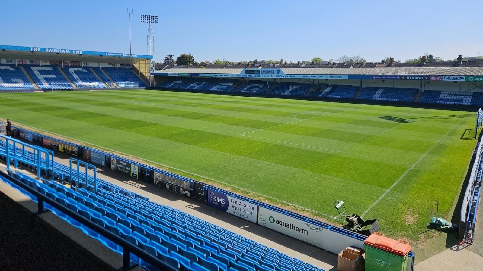 Priestfield Full Pitch From Block A Haydn Lawrance