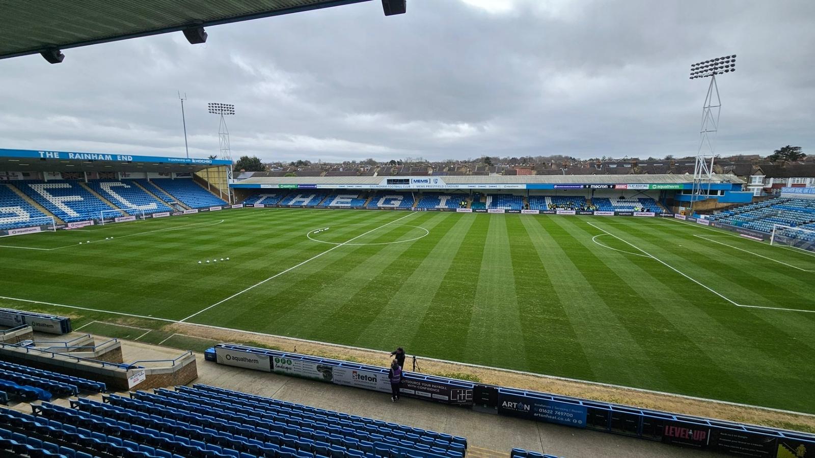Priestfield Full Pitch From Block C Haydn Lawrance