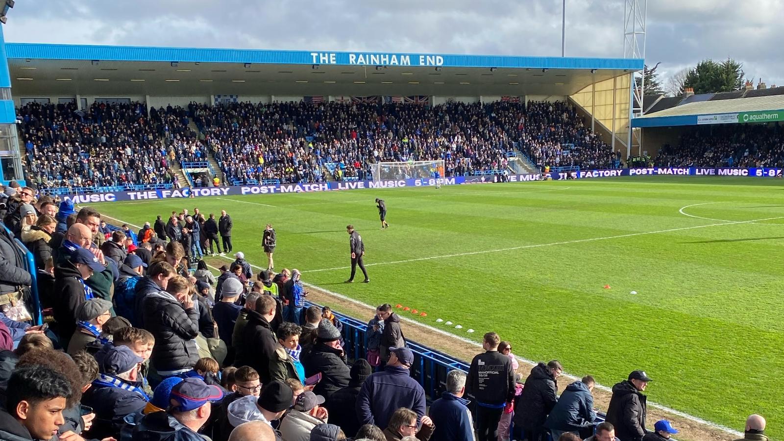 Priestfield rainham end matchday 1
